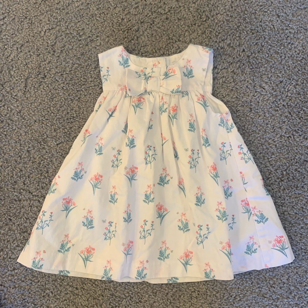 Janie and Jack Floral Dress Baby Girl Size 6-12 Months